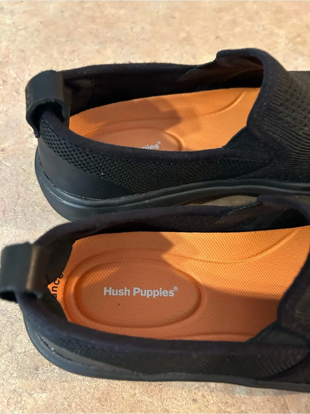 Hush Puppies Men's Black Slip-On Knit Loafers